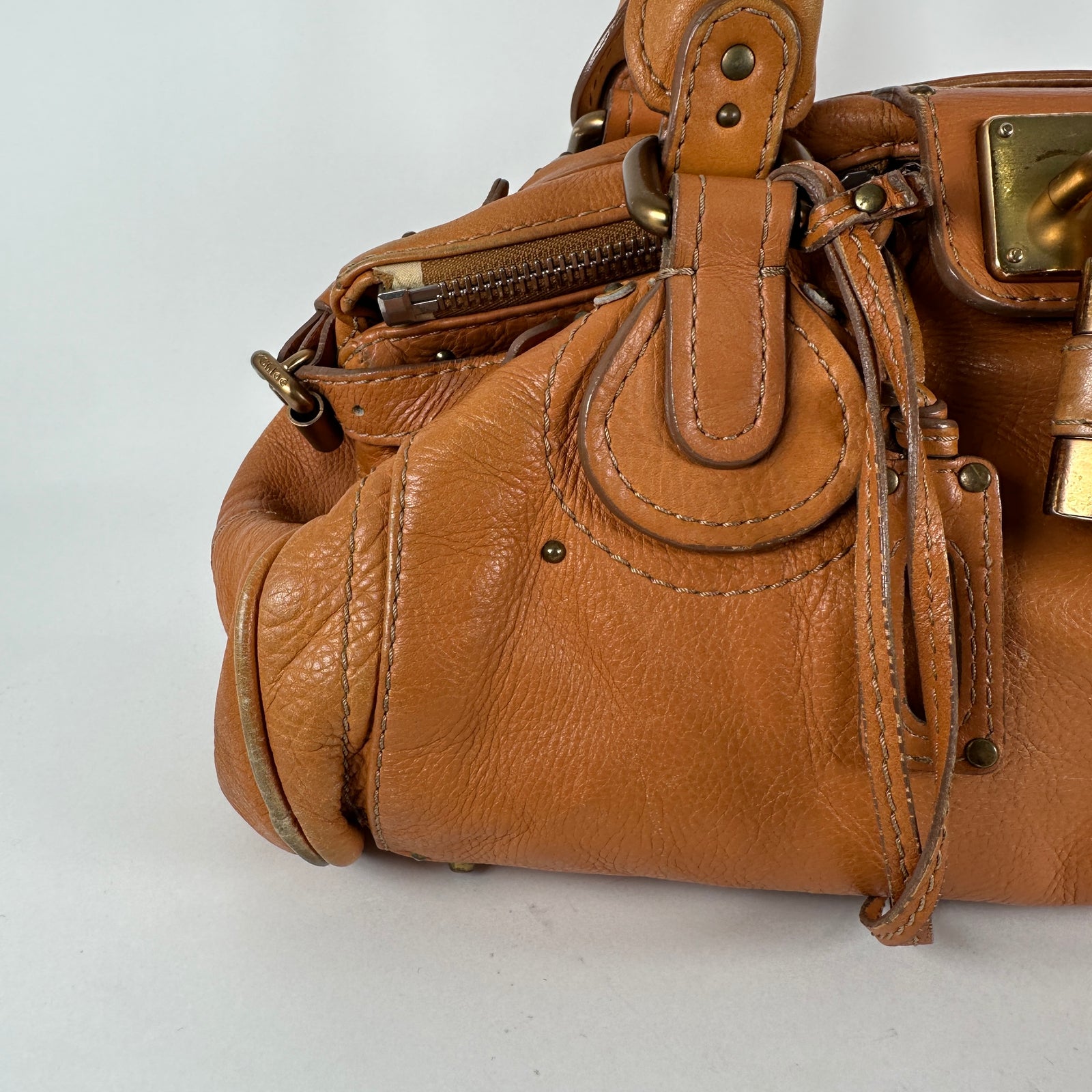Chloe Paddington Lock Leather Handbag