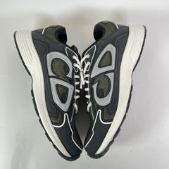 Dior B30 Dark Green/Black Technical Mesh Sneakers