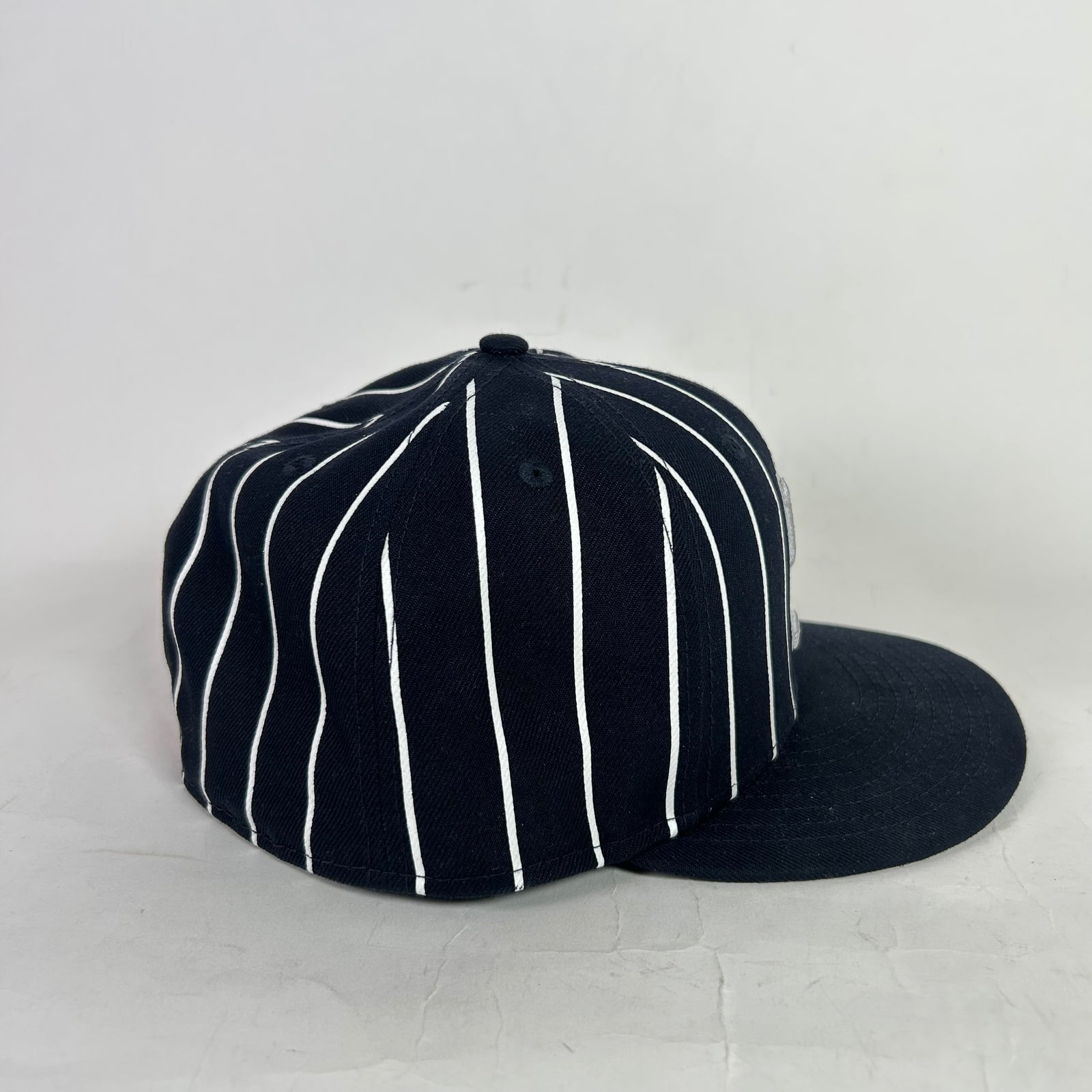 Supreme x New Era Striped Devil 'S' Logo Fitted Hat