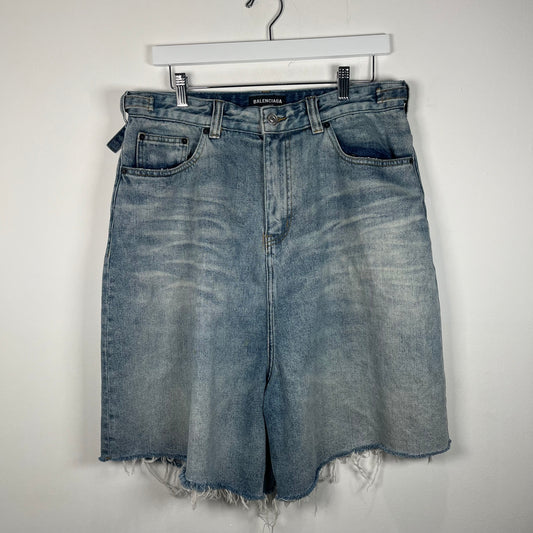 Balenciaga Skater Denim Shorts Size S