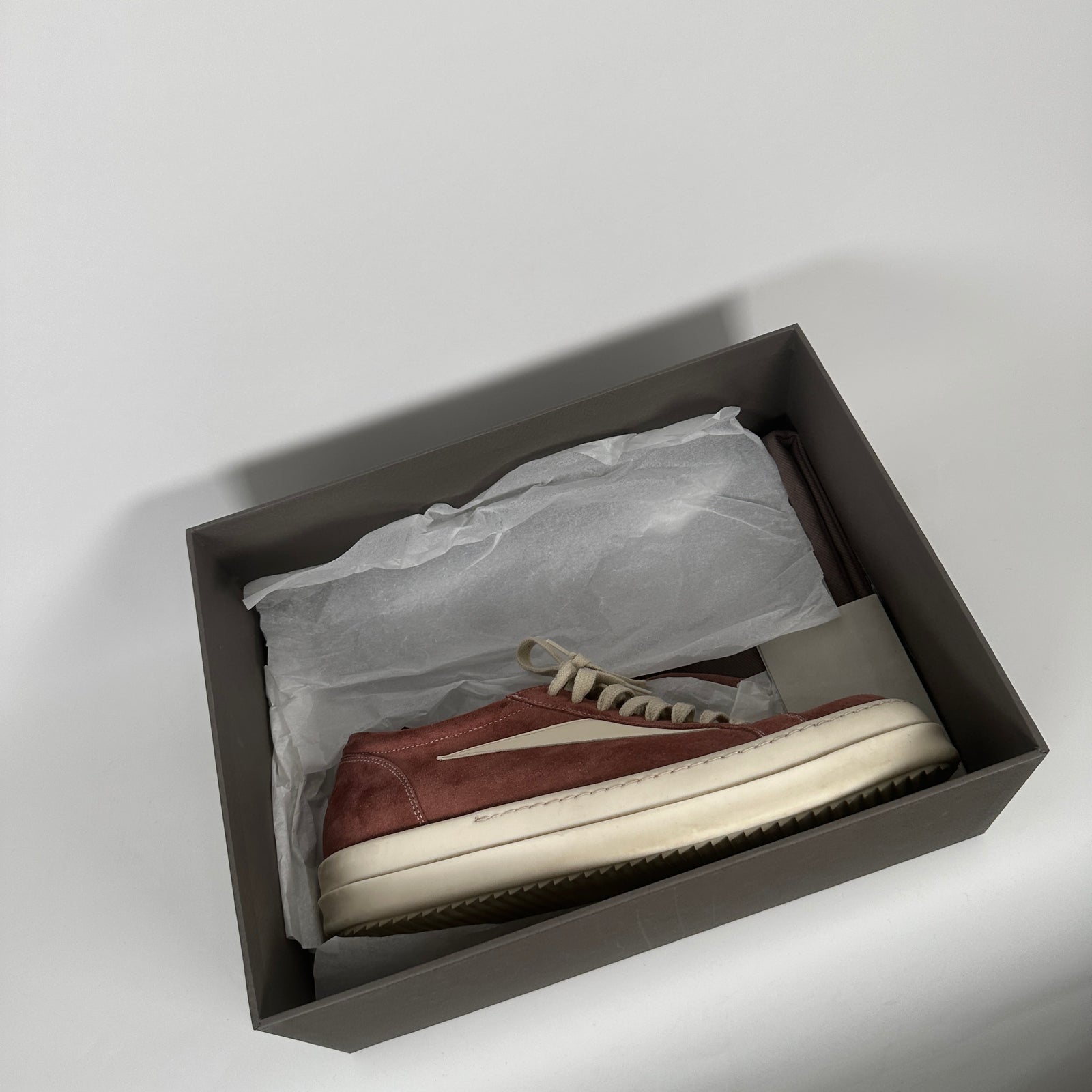 Rick Owens Vintage Dusty Pink Low Top Size 45