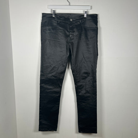 Rick Owens SS24 Lido Waxed Jeans Size 36