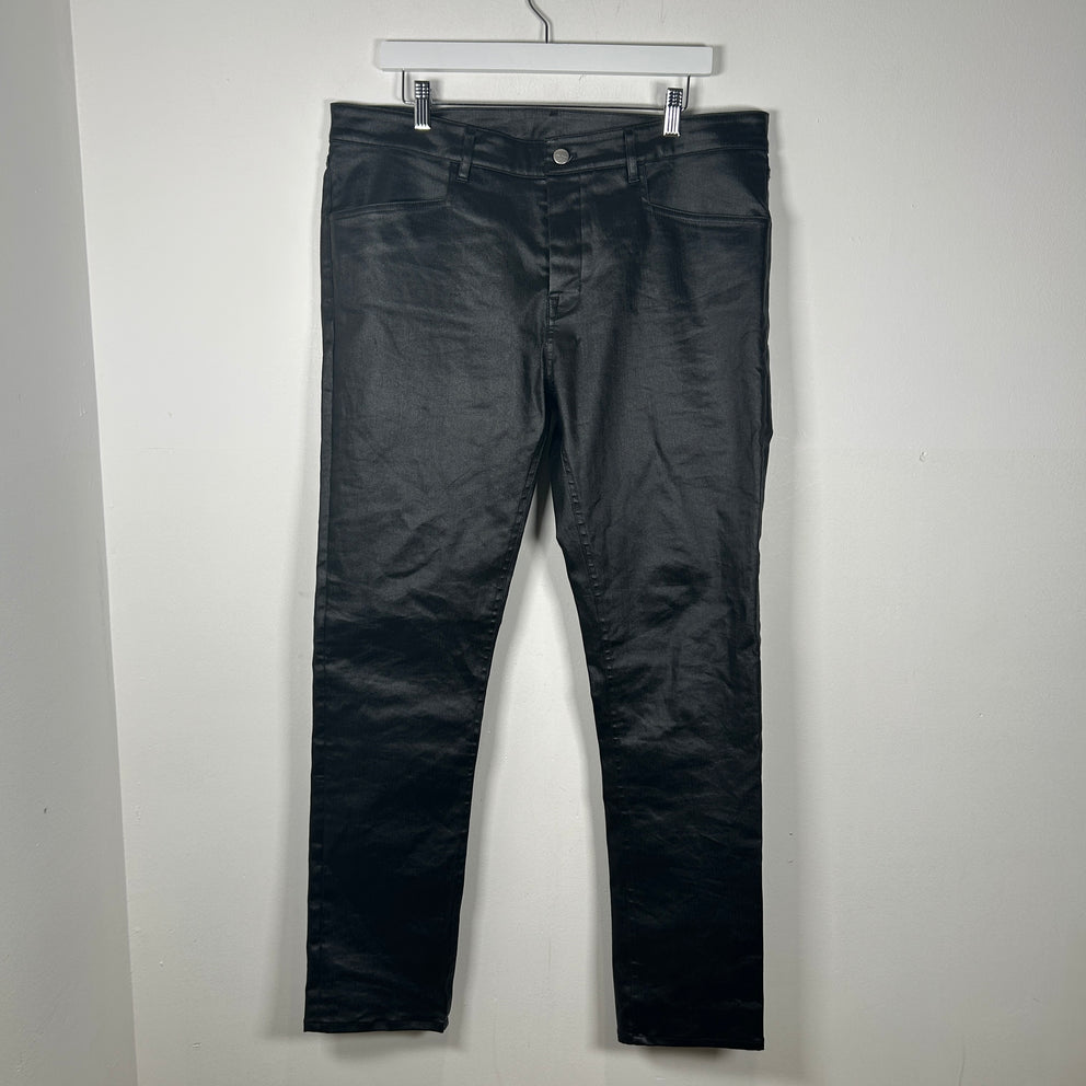 Rick Owens SS24 Lido Waxed Jeans Size 36