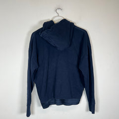 Saint Laurent Navy Logo Tapered Hoodie Size M