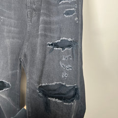 R13 Black Distressed Jeans Sz 34