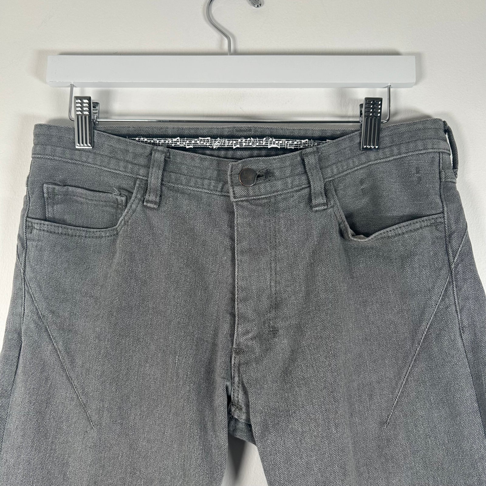 Number (N)ine 6-pocket Light Gray Pain Denim Size 31
