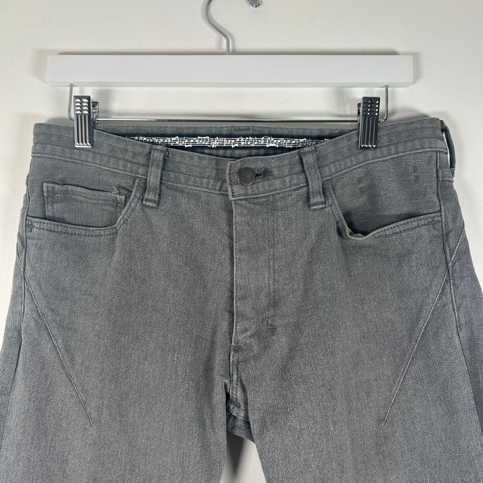 Number (N)ine 6-pocket Light Gray Pain Denim Size 31