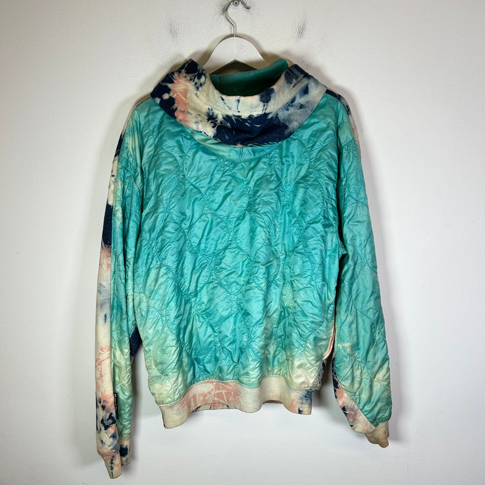 Kapital Kountry Ashbury Shell-Panelled Tye-Dyed Zip-Up Hoodie