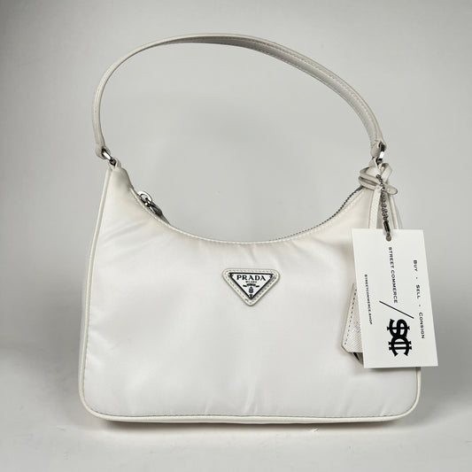 Prada Re-Nylon Re-Edition White Tessuto Nylon Hobo