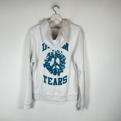 Denim Tears White/Teal University Zip-Up Hoodie Size XL