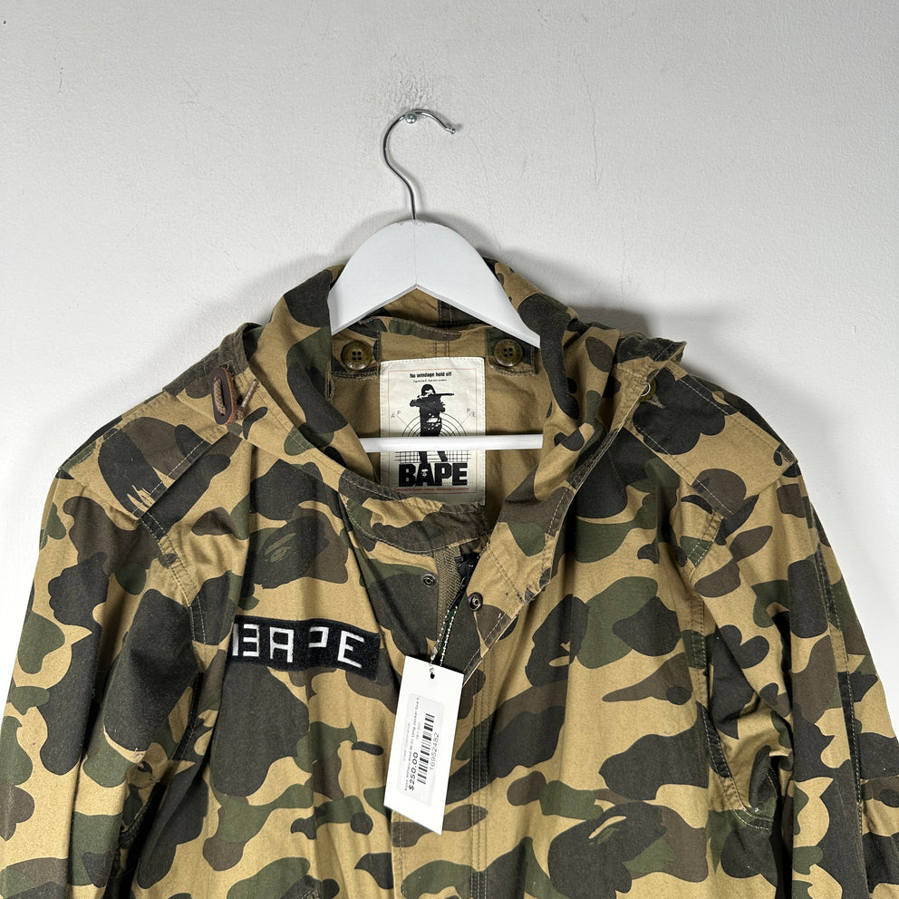 Bape Military Mod M-51 Long Jacket Size S
