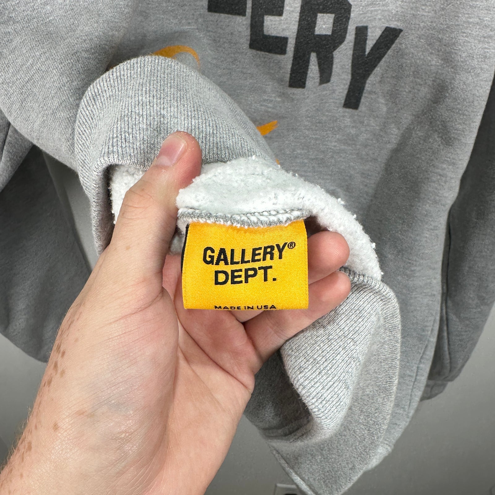 Gallery Dept. Boxing Logo Grey Zip-Up Size M