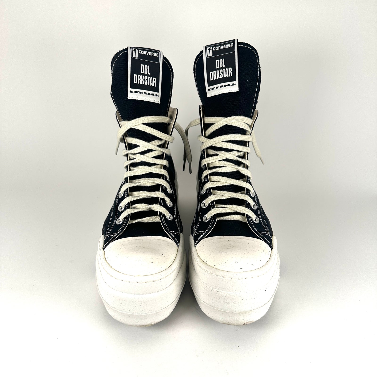 Rick Owens x Converse Drkstar Double Bumper Hi Top Size 10