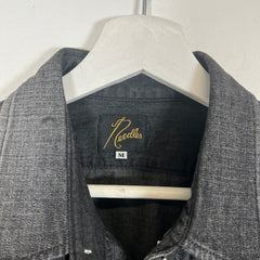 Needles Black Flannel Rebuild Shirt Size M