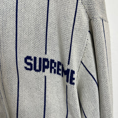 Supreme Pinstripe Knit Varsity Size M