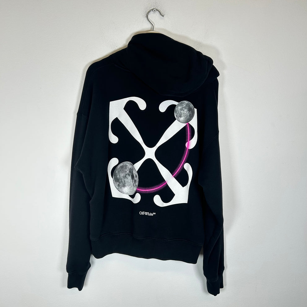 Off-White Black Moon Arrow Hoodie Size S