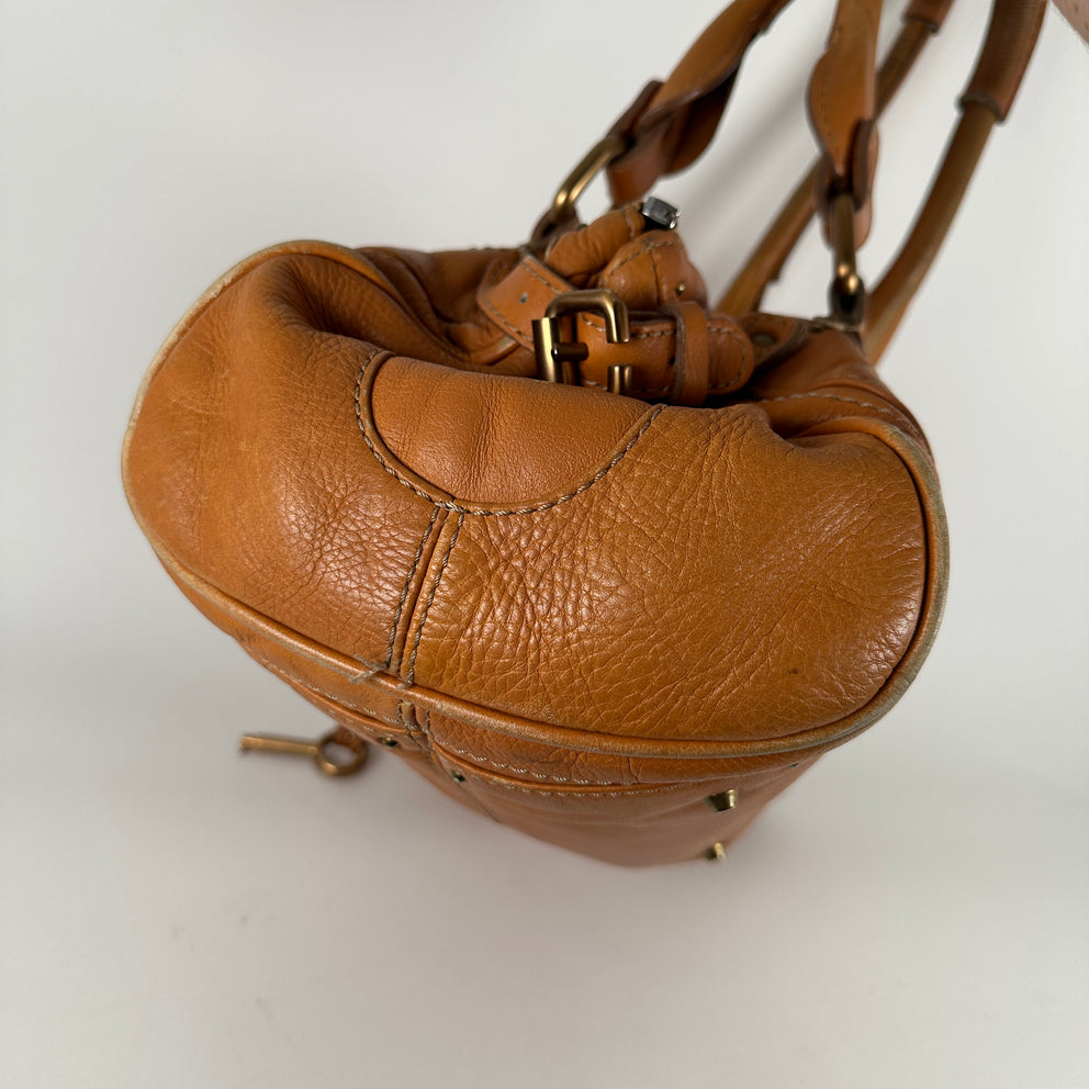 Chloe Paddington Lock Leather Handbag