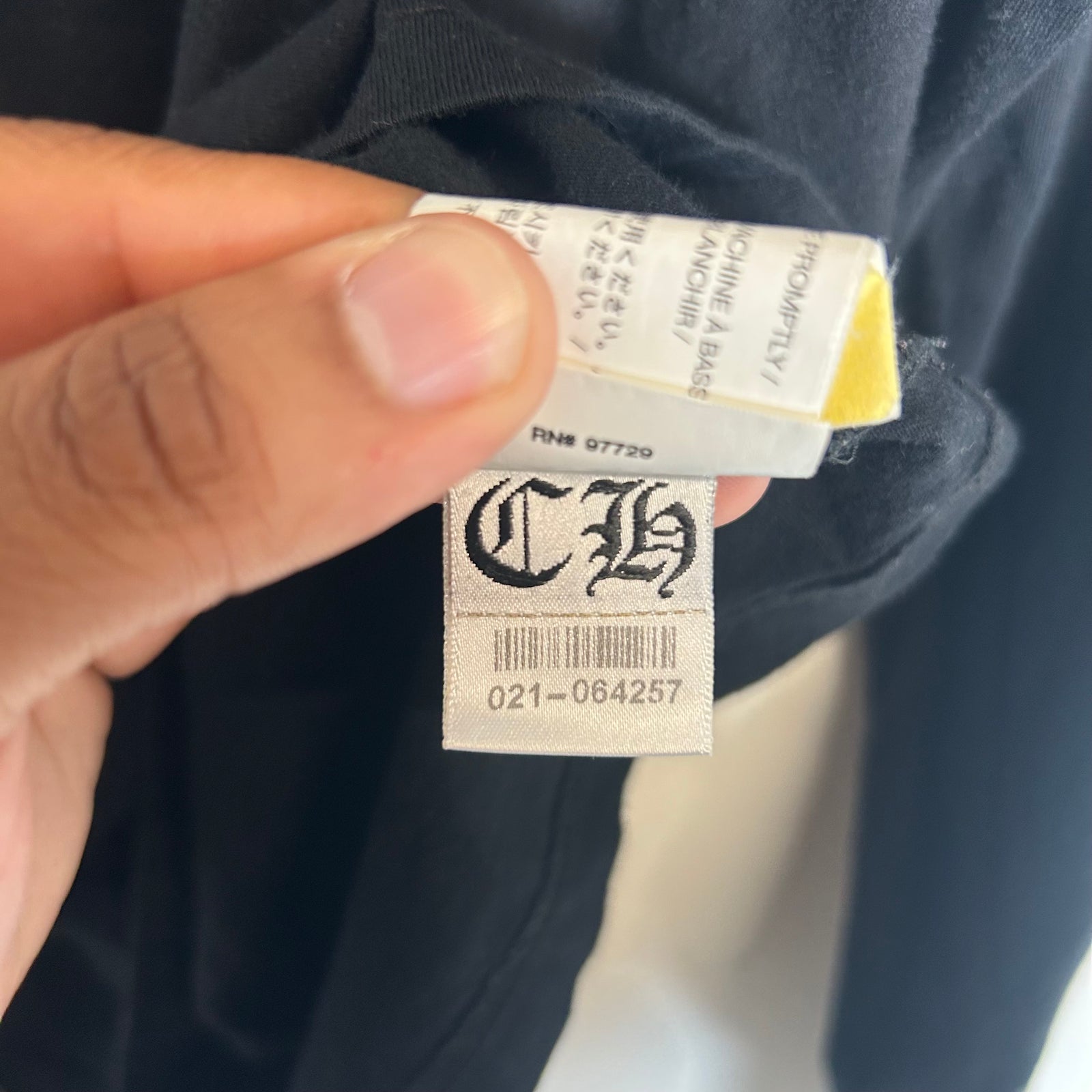 Chrome Hearts Black Foti Skull Longsleeve Size M