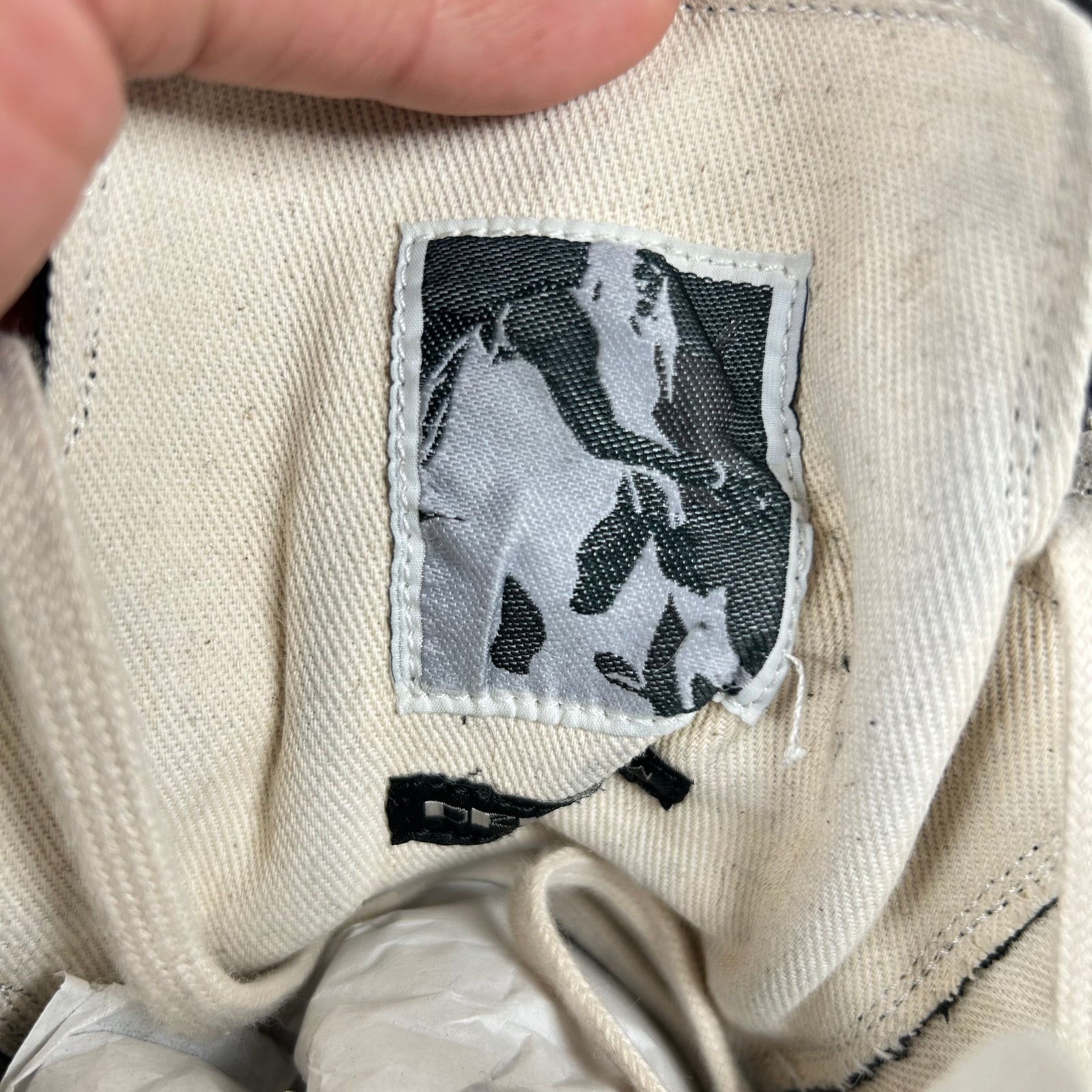 Rick Owens Drkshdw Black/MIlk Mega Bumper Ramones Size 44.5