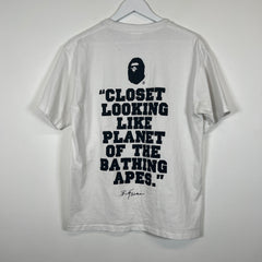 Bape Bape Head T-Shirt Glasses Size L