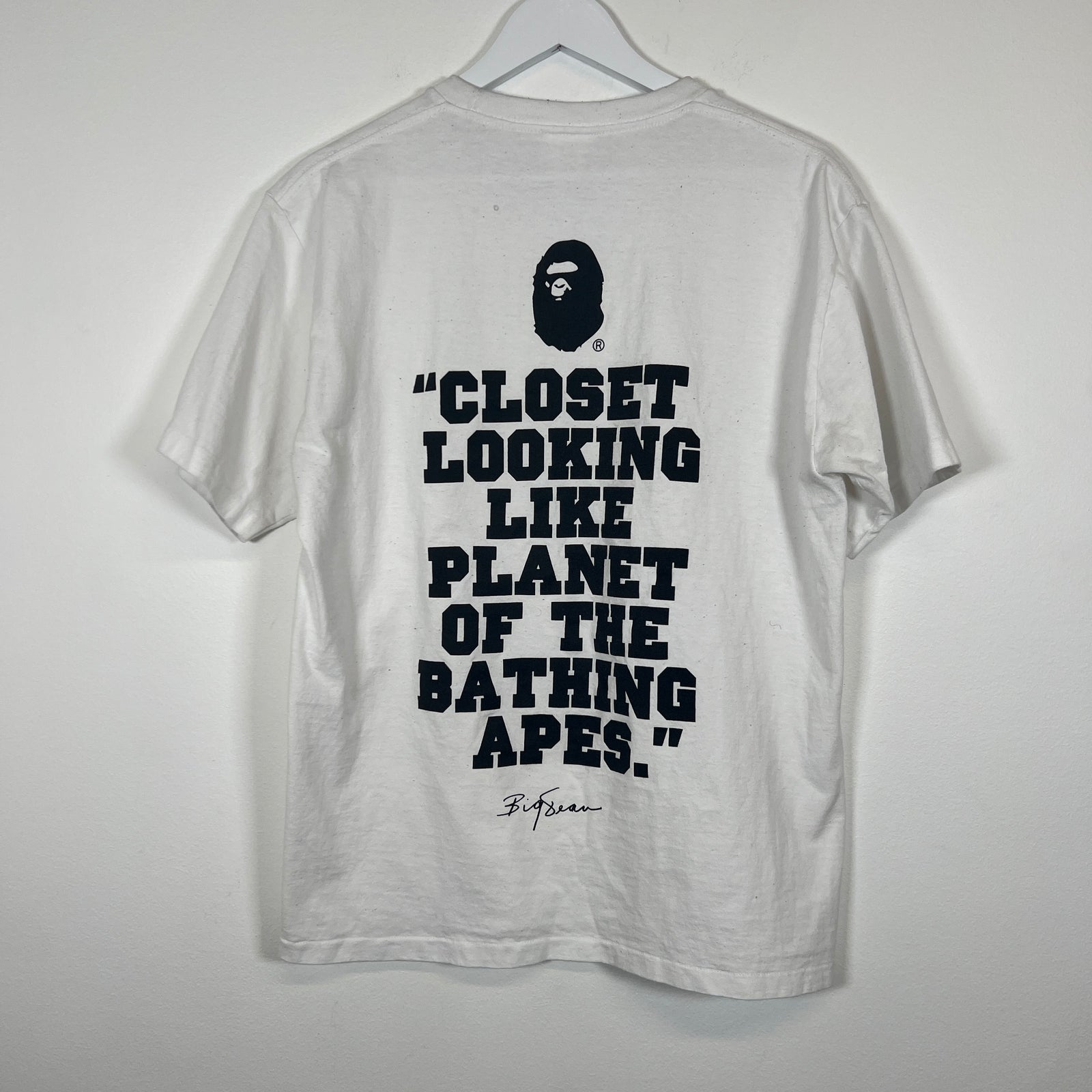 Bape Bape Head T-Shirt Glasses Size L