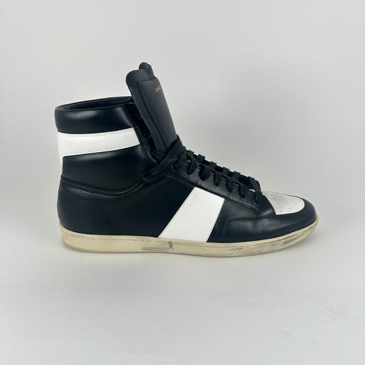 Saint Laurent B&W Court Classic High-Top Size 16