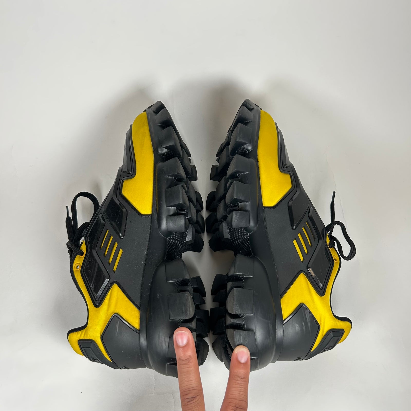Prada Yellow Nylon Cloudbust Thunder Size 8