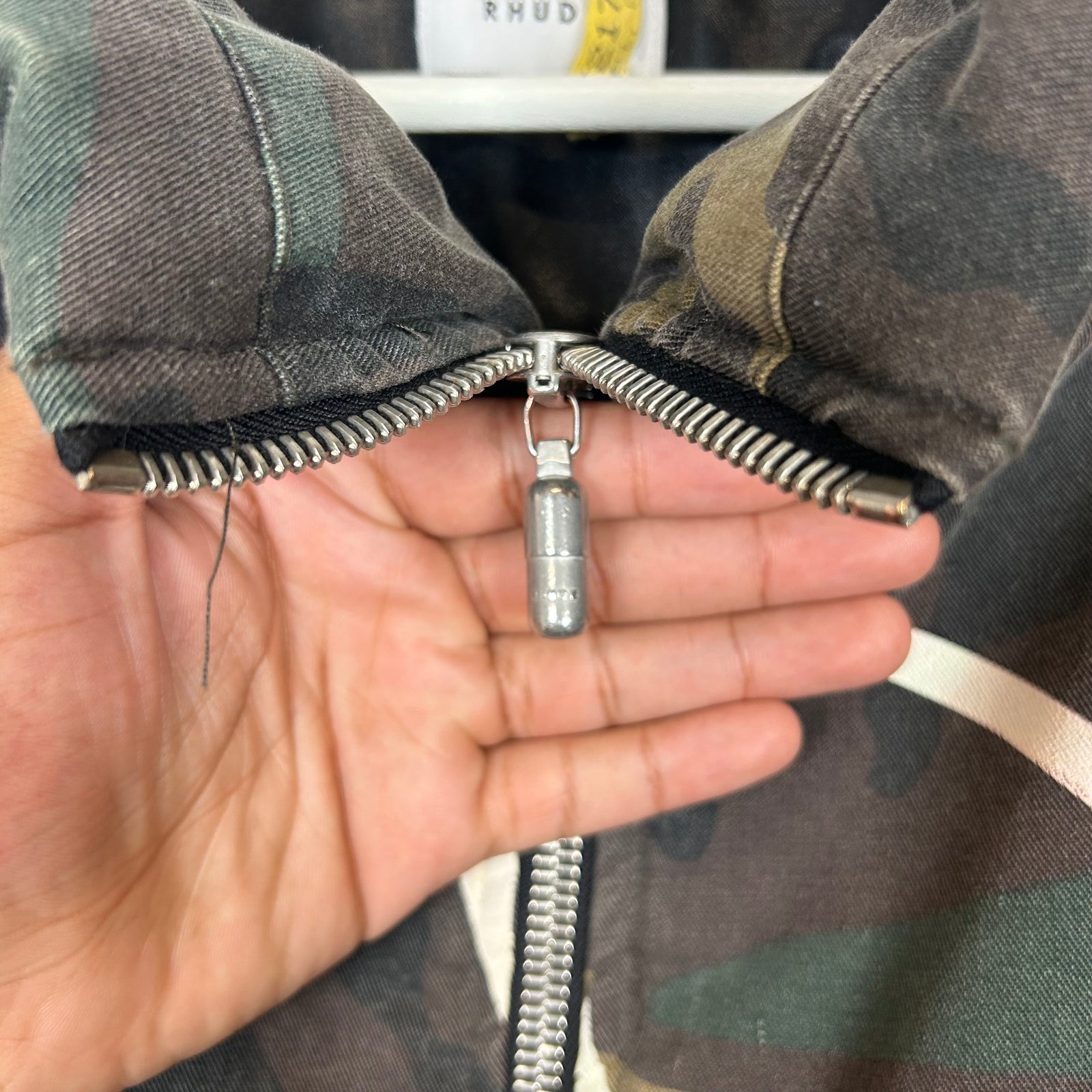 Rhude Collage Camo Puffer Jacket Size M