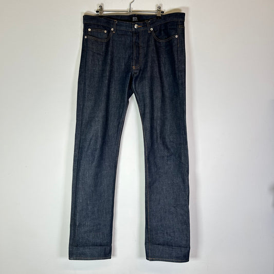 APC Dark Blue Raw Denim Jeans