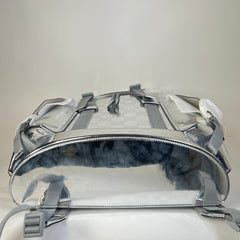 Gucci Silver Mirror Effect GG Large Backpack