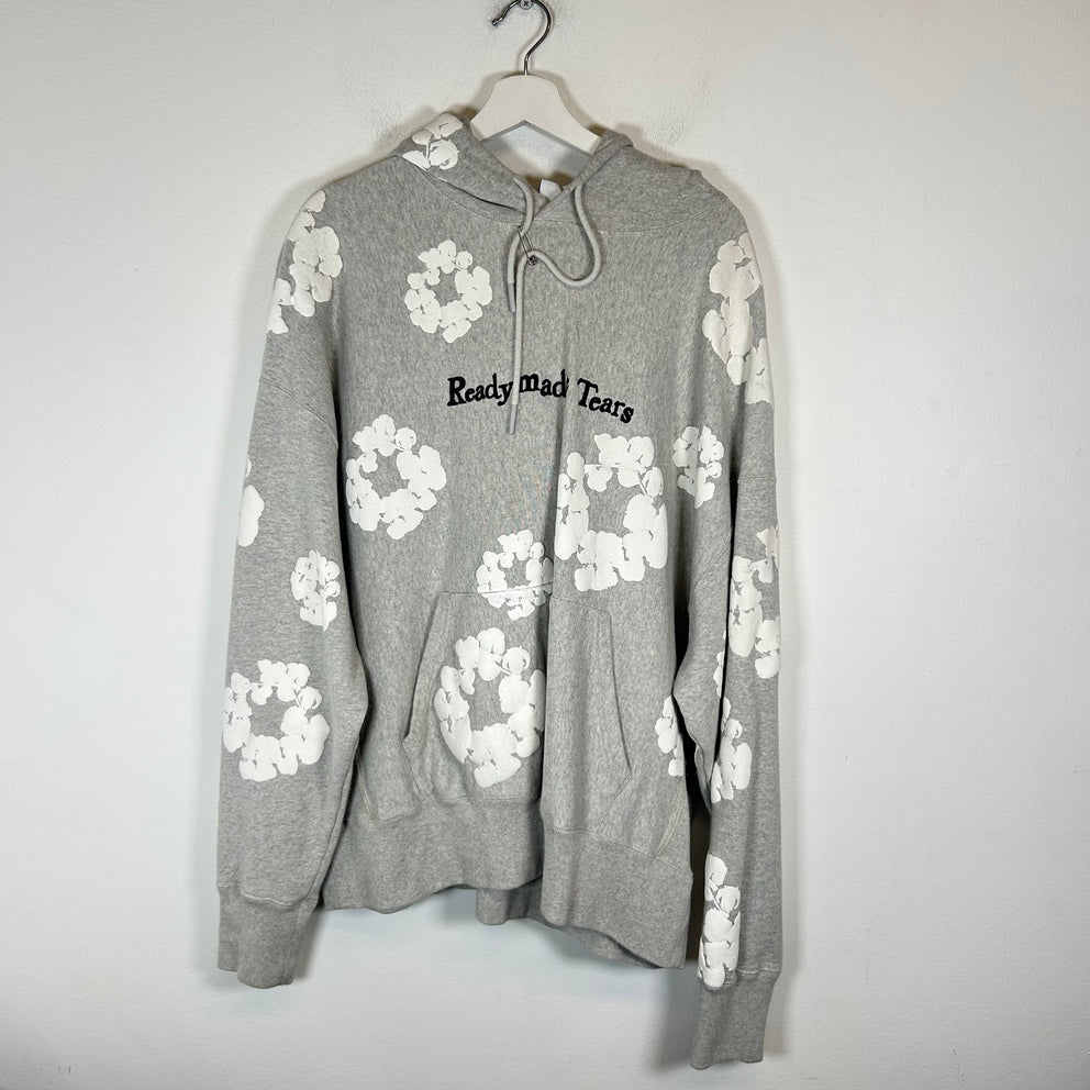 Denim Tears x Readymade Grey Wreath Hoodie Size XL