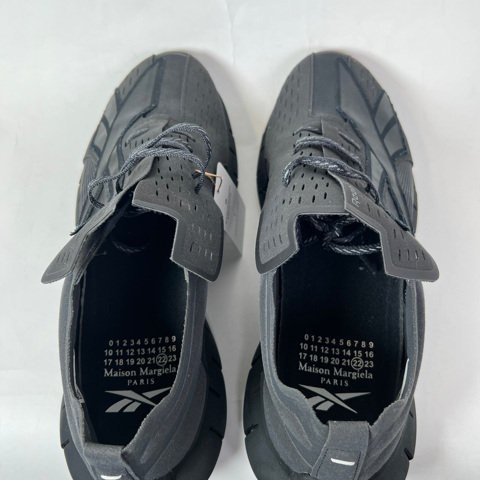 Maison Margiela x Reebok Black Zig 3D Storm Memory Foam Sneaker Size 11
