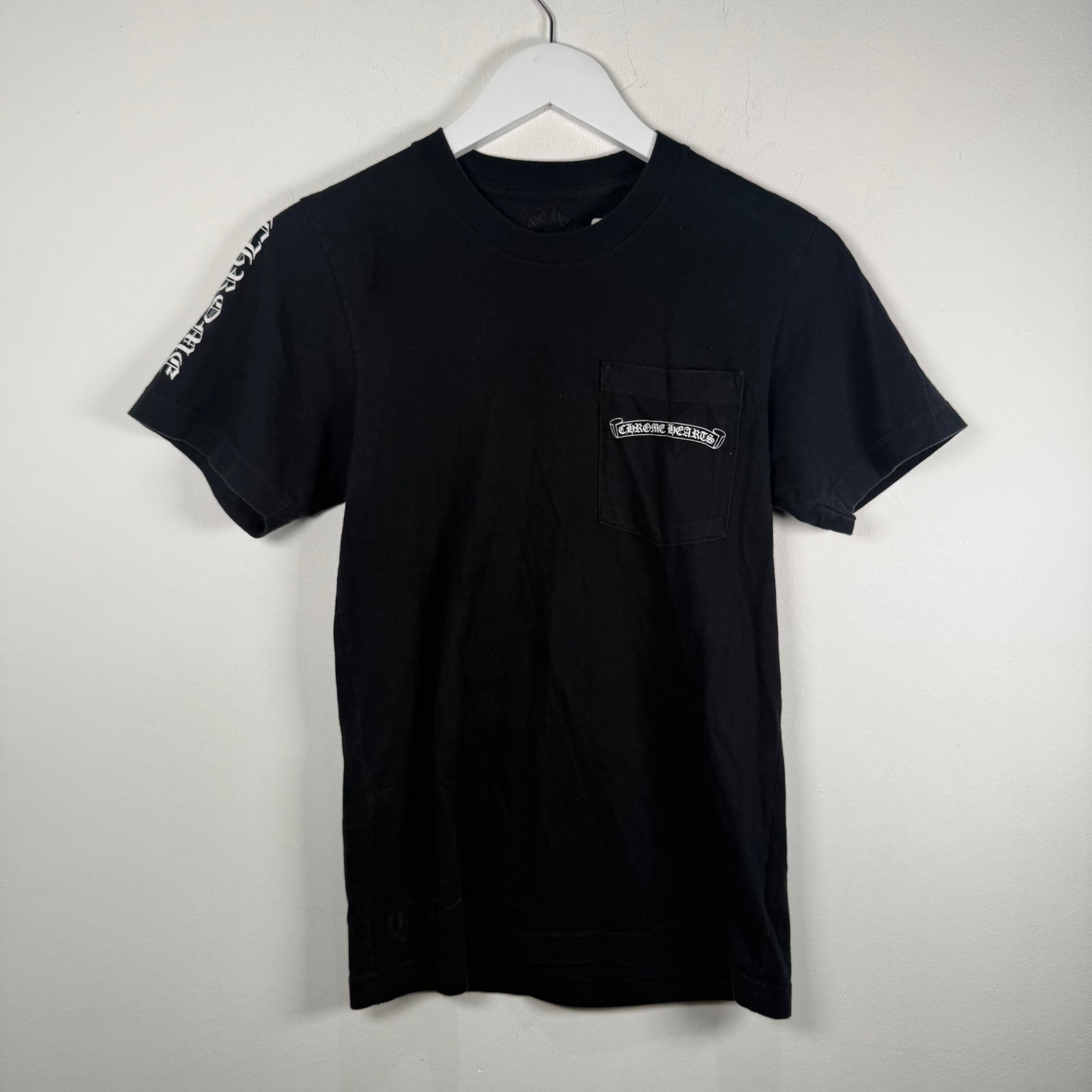 Chrome Triple Black Crosses Graphic T-Shirt Size XS