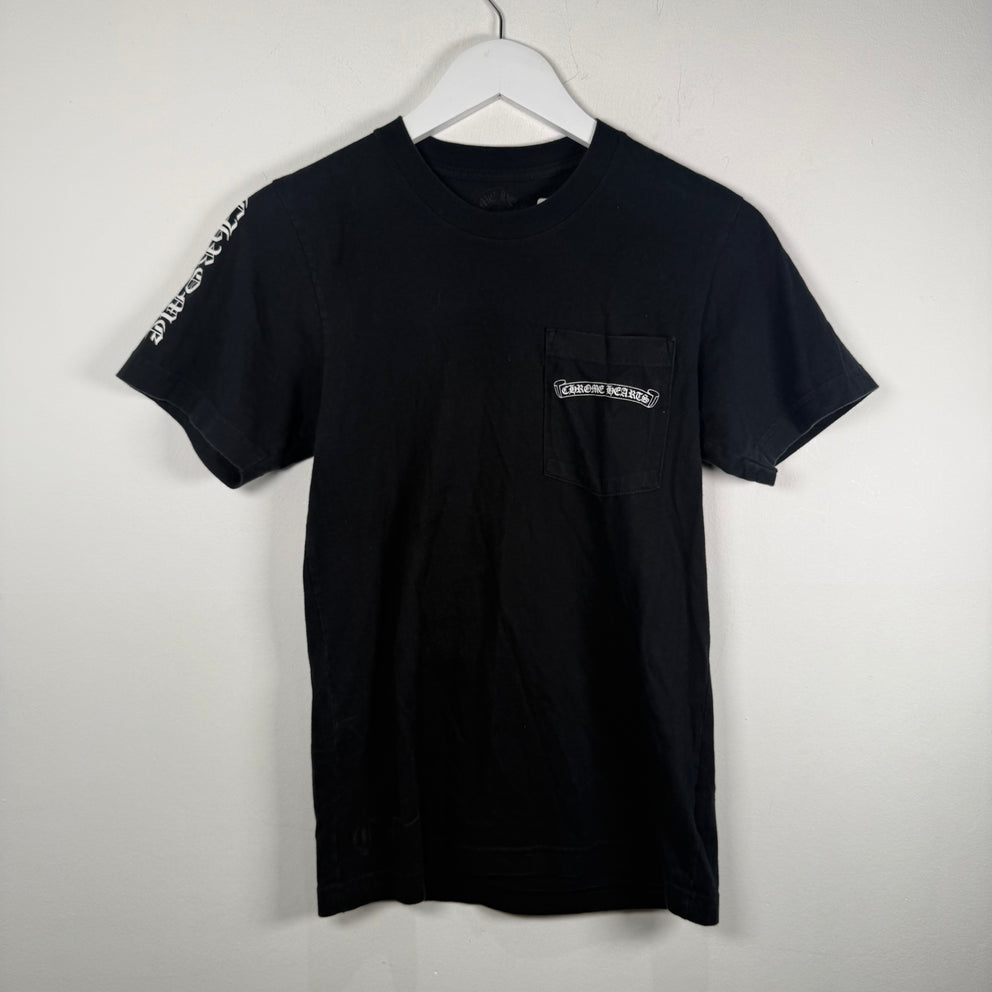 Chrome Triple Black Crosses Graphic T-Shirt Size XS