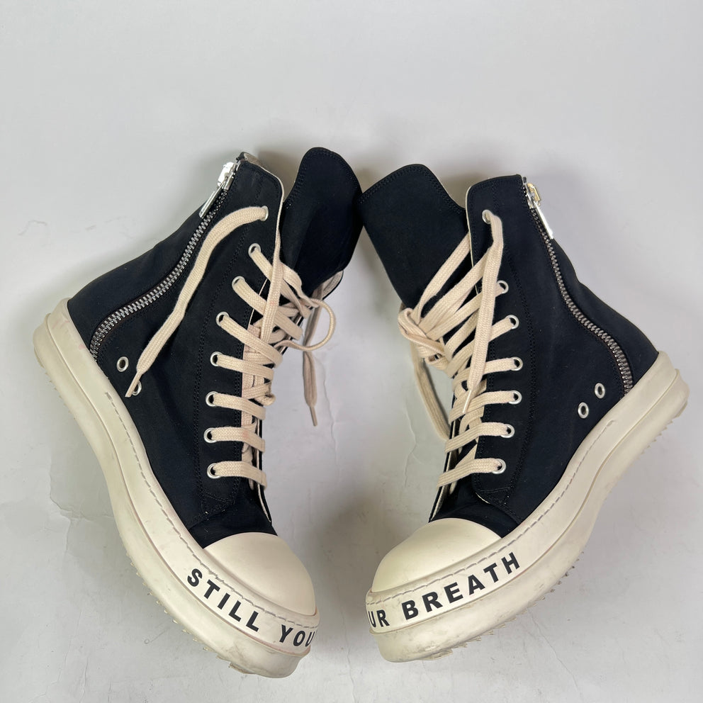 Rick Owens DRKSHDW 'Stop Your Breath' High-Top Ramones