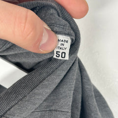 Maison Margiela Grey V-Neck Long-Sleeve Shirt Size M
