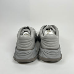Gucci Grey Interlocking G Ripple Mesh Sneaker Size GG 10