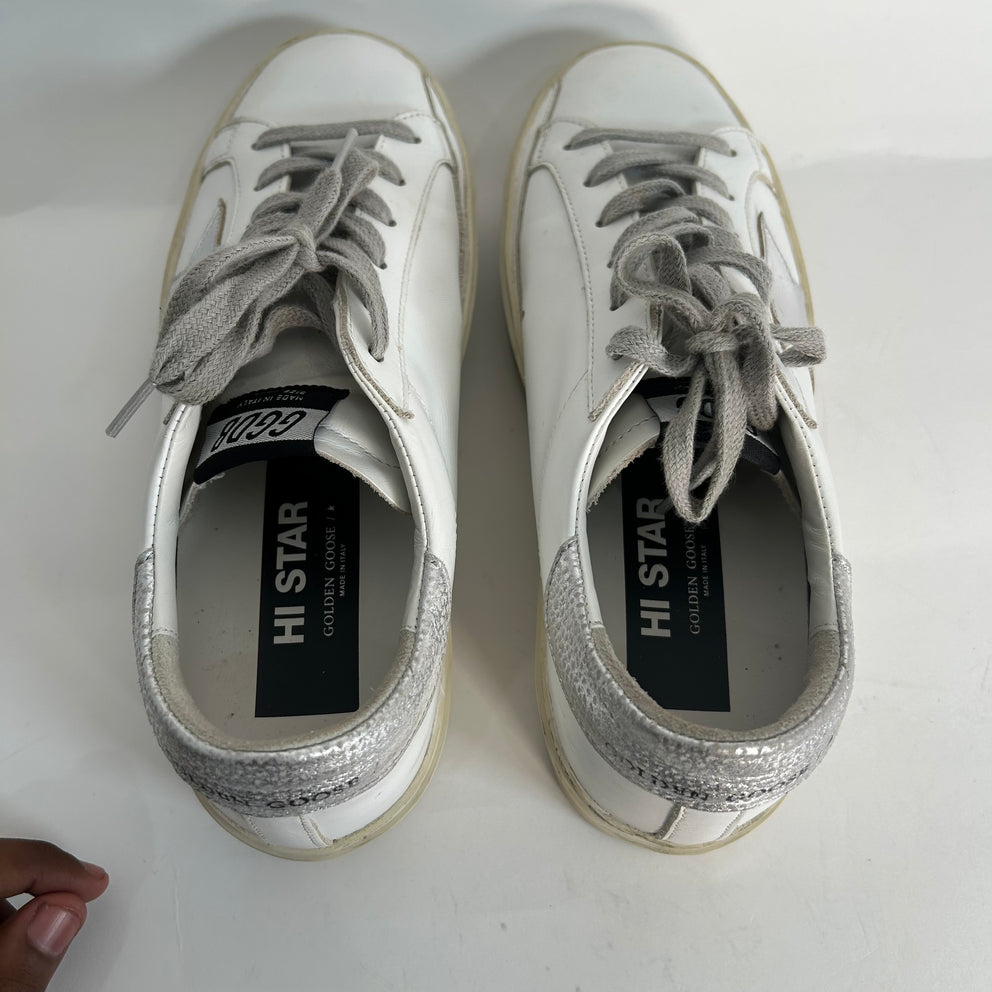 GGDB Hi Star Classic White/Silver Size 38