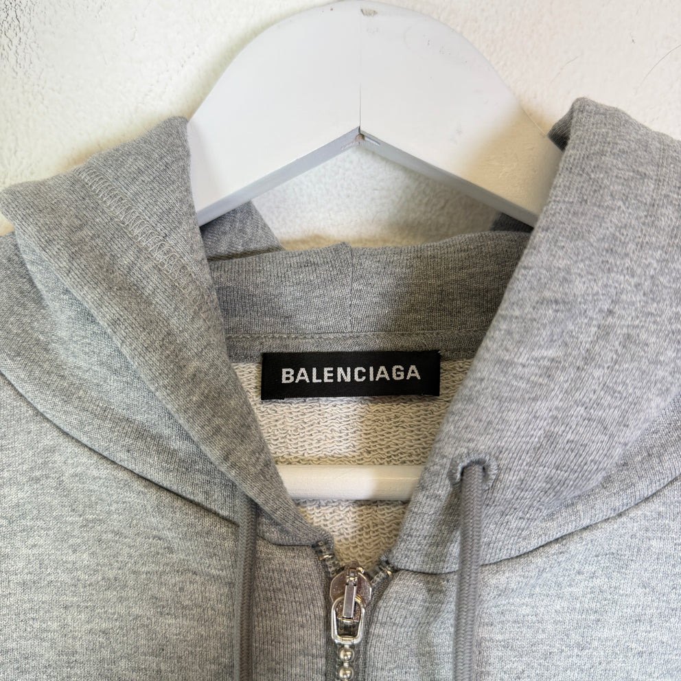 Balenciaga Copyright Logo Zip-Up Hoodie