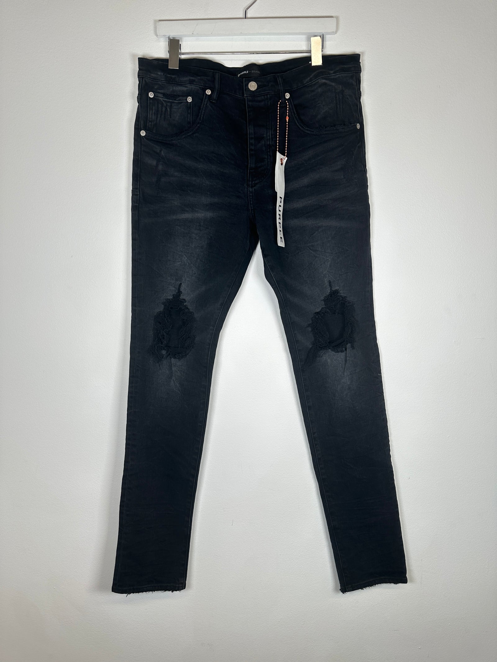 Purple Black Jeans Size 34