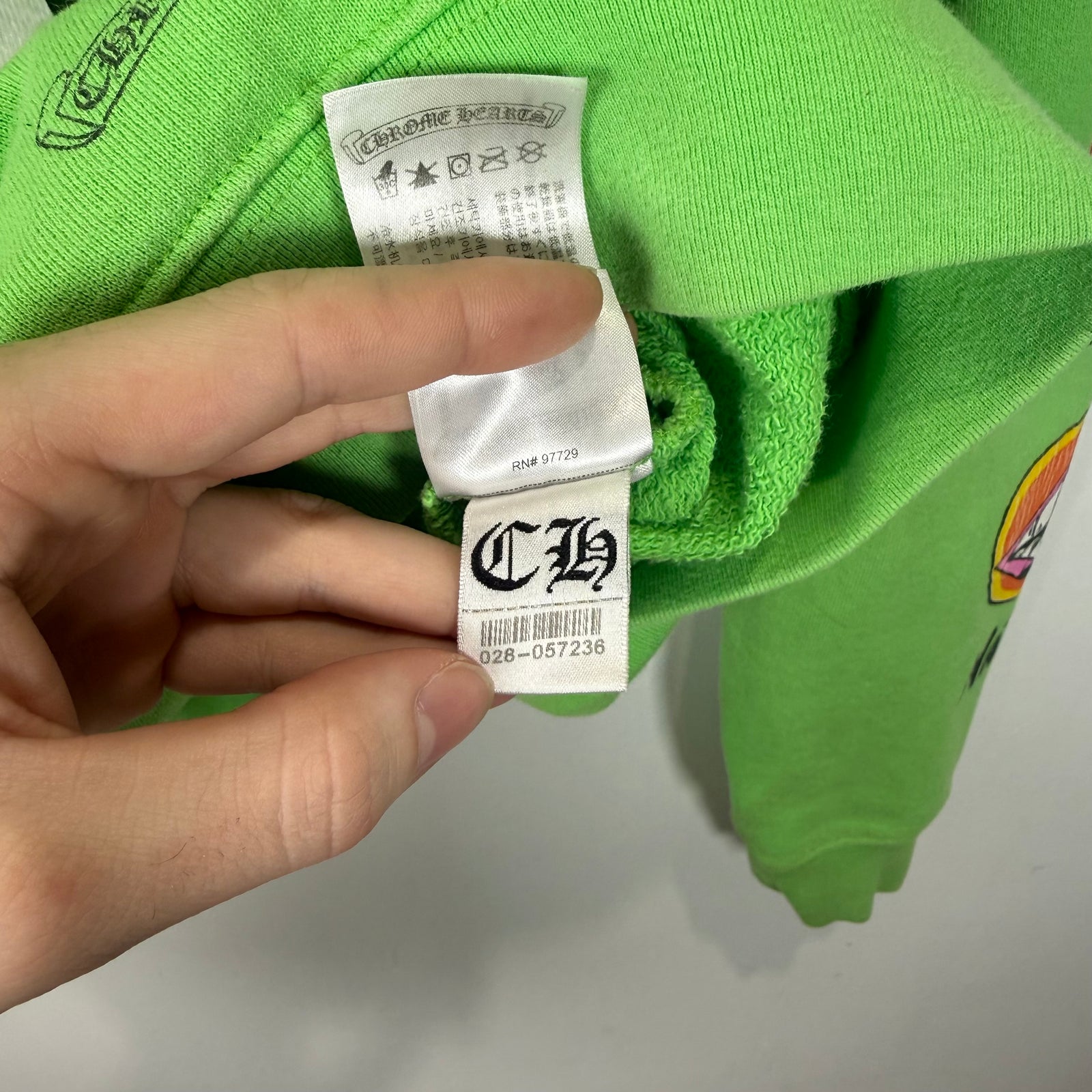 Chrome Hearts x Matty Boy Green 'Sex Records' Graphic Hoodie Size XS