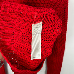 Rick Owens Walrus SS17 Red Knit Sweater Size S