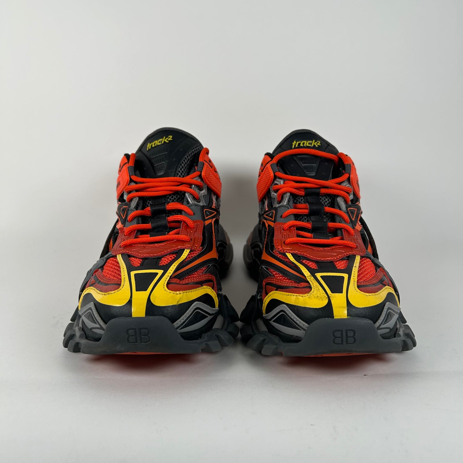 Balenciaga Orange/Black Track 2 Sneaker Size 12