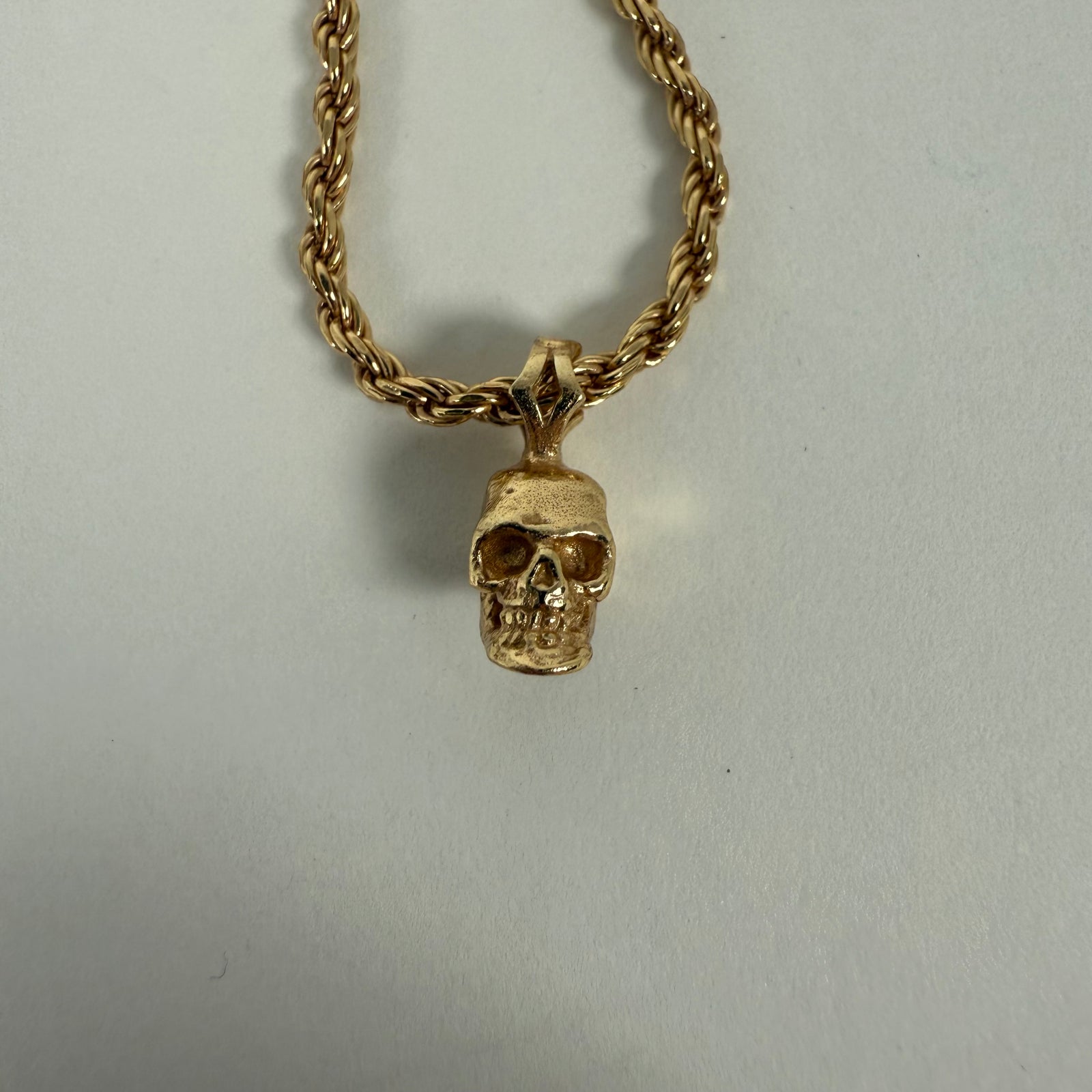Emanuele Bicocchi Gold Skull Necklace
