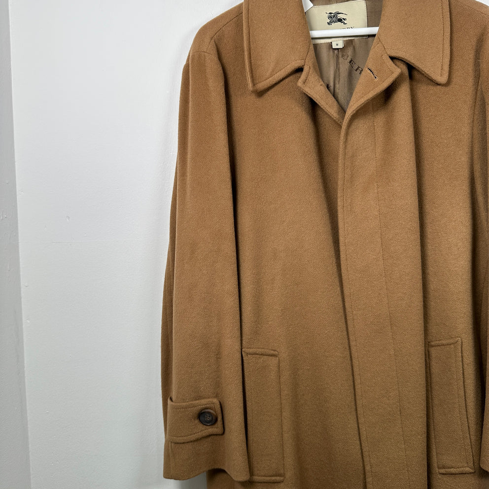 Burberry Cashmere Khaki Trench Coat Size M