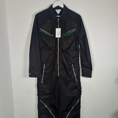Bottega Veneta Multi-Zip Nylon Overalls Size M