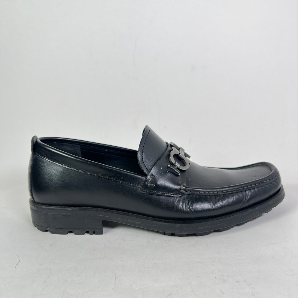 Salvatore Ferragamo David Lug Sole Leather Loafer