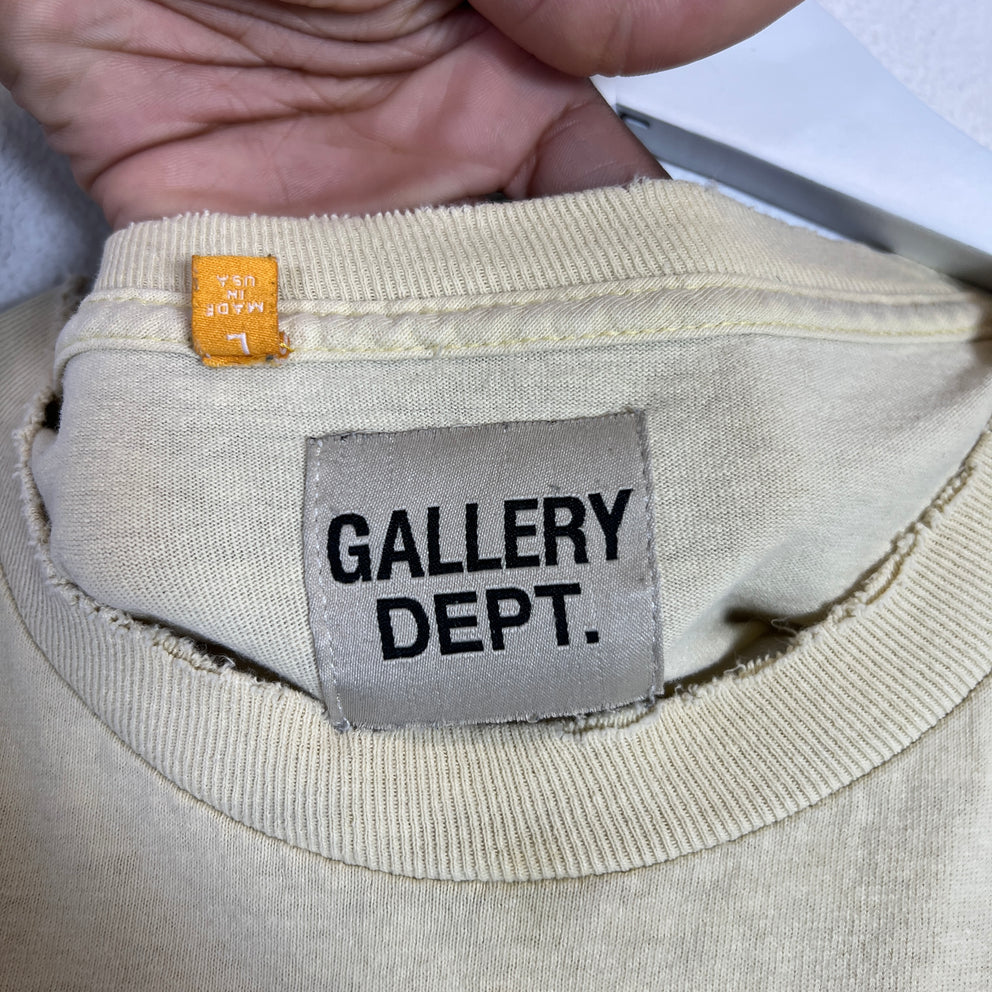 Gallery Dept Yellow Palm Springs T-Shirt Size L