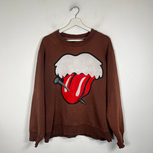 Number (N)ine Brown Rolling Stones Sweatshirt Size 3