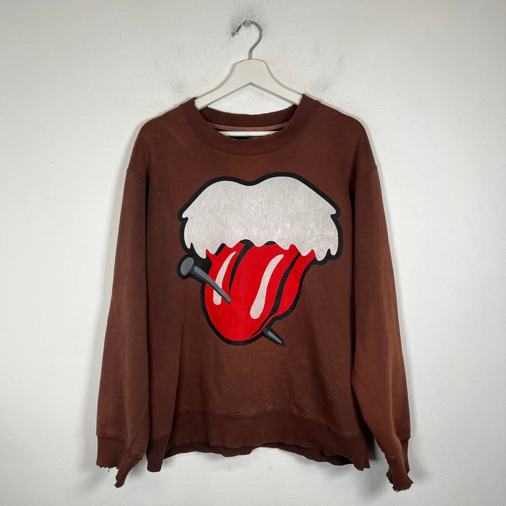 Number (N)ine Brown Rolling Stones Sweatshirt Size 3